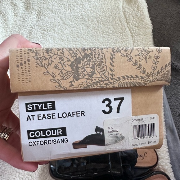 Free People At Ease Loafer Black Patent Mules 37/7 - Picture 4 of 4